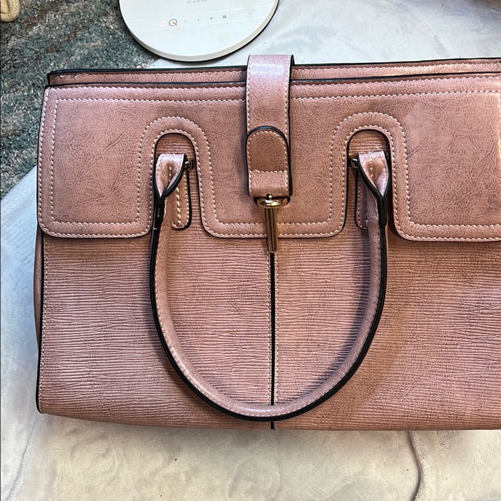 VIETA Fashion Pink Satchel Bag Structured Design. NWOT.